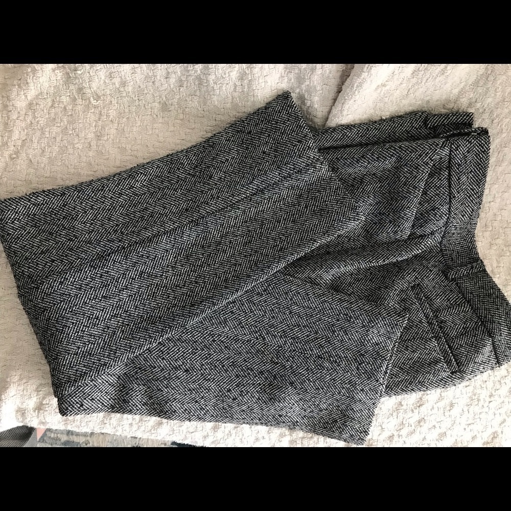 Talbots Gray Herringbone Trousers - Picture 2 of 7
